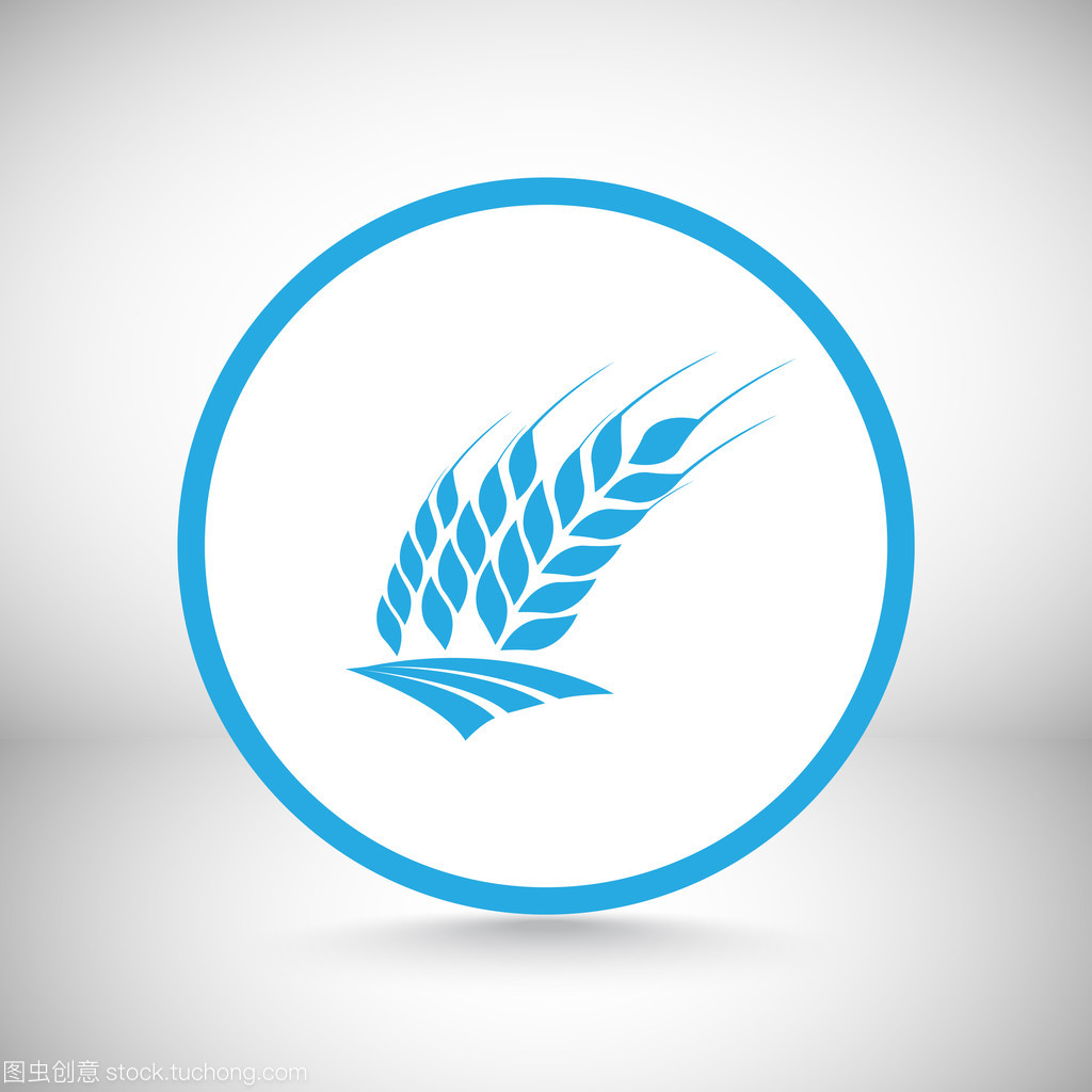 小麦籽粒图标的视觉解读与象征意义